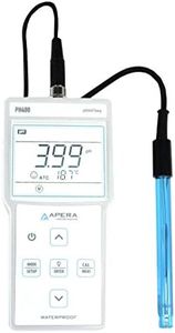 Apera Instruments PH400 Portable pH Meter Kit with Pre-mixed Buffers, 0.01 pH Accuracy, 0-14.00 pH Measuring Range, 3-Point Auto Calibration, 3' Probe