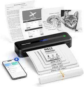Itari M832 Imprimante Thermique A4, 304 DPI, Imprimante Portable pour Téléphones Mobiles et Ordinateurs, Imprimante Portable sans Fil Compatible avec Les Papiers Thermiques et Les étiquettes