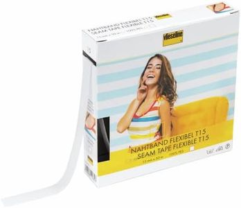 Vlieseline de Freudenberg Bande De Couture, Plastic, Blanc, 1, 5 cm x 50 m, Set Pièces