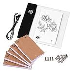 flip Books,Tickas Flip Book Kit with Mini Light Pad LED Lightbox Tablet Design with Hole 300 Sheets Flipbook Paper Binding Screws for Drawing Tracing Animation Sketching Cartoon Creation