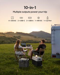BLUETTI AC200L Portable Power Station, 2048Wh LiFePO4, 2400W AC, Expandable