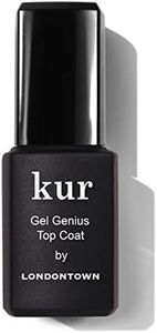 LONDONTOWN Kur Gel Genius Quick Dry Top Coat, Vegan, Cruelty & Paraben Free, Clear, 0.4 Fl Oz, Packaging may vary