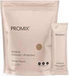 Promix Debloat Prebiotics and Probiotics for Digestive Health, Bloating Relief, Gut Health, Candida Cleanse - White Peach - 30 Count