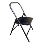 Streetup India™ Iyengar Yoga Chair (Backless) Meditation Chair for Yoga (Iron, Black)