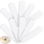 Lineshading 16 1/2'' Fan Blades for 42" Ceiling Fan Replacement Blades Waterproof Weatherproof Fan Blades Replacement for Broken Blade Substitution Replacing Indoor Outdoor Summer(White, 10 Pcs)