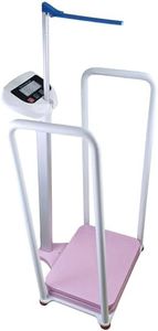 Armrest Electronic Medical Height and Weight Scale,20" L x 12" W x34 H, Up to 420lb Weight Capacity, 75” Height Measurement, LCD Display, USB Charging, Temperature Display