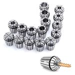 RATTMMOTOR 16 pcs Collet Set ER25 Collet Chuck 2-16mm Spring Pliers for CNC Router Engraving Machine milling Tool Holder Lathe