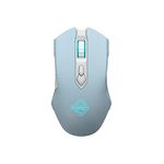 AJ52PRO Watcher 2.4G Wireless/Bluetooth 5.0/ Wired Gaming Mouse, 10000 DPI, Programmable 7 Buttons, Ergonomic LED Backlit USB Gamer Mice Computer Laptop PC, for Windows Mac Linux OS, Blue