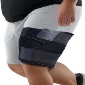 King Mills Upper Thigh Compression Sleeve, Ideally Used as Compression for Thighs for Women or Thigh Sleeves for Men, Providing Support for Pulled Groin Muscle, Quadricep, and Injury Strain Recovery.