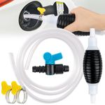 Fuel Syphon Pump, Syphon Tube,Oil Pump, Portable Hand Water Pump 3m/9.8 Ftsiphon Pump Hose Water Liquid Transfer Pump for Car Oil Gasoline Liquid Fish Tank