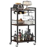 TUTOTAK Bar Cart, Home Bar Serving 