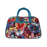 World Traveler Animal Prints 21-inch Carry-on Shoulder Duffel Bag, Blue Trim Butterfly, 21-Inch, Animal Prints 21-inch Carry-on Shoulder Duffel Bag