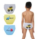YouGotPlanB 100% Cotton Engineer - 3-Pack Boy Underwear | Breathable & Strechable | Soft Elastic | Antibacterial & Antimicrobial