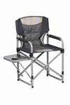 Kampa The Chairman Folding Directors Chair with Side Table for Outdoors Camping, Sporting Events, Concerts, Caravans, Campervans and Festivals