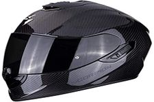 Scorpion EXO 1400 AIR CARBON Solid Motorcycle Helmet, Black, Size M