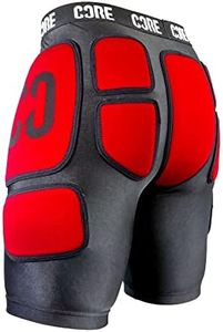 Core Protection Stealth Impact Protective Shorts Hip Pads for Action Sports, Bike Shorts, Butt Pads, Chamois Butt’r, Coccyx Shield Ski/Skate/Scooter/BMX/Cycling Shorts