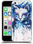 Official Pixie Cold Space Cats Soft Gel Case Compatible for Apple iPhone 5c