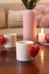 CRAFTRIBAL Cute Ceramic Heartbeat Mug with Heart Handle & Pop Heart Inside - 350 ML, Red, Romantic Gift for Anniversary, Birthday, Boyfriend, Girlfriend, Coffee Lovers, Valentine's Day (Pack of 1)