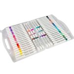 JOUET 48 Colors Acrylic Paint Markers Set, Water-Based Non-Toxic Fine Tip Paint Pens for Rock Painting, Wood, Fabric, Glass & Canvas, Quick-Dry Waterproof Art Markers for Kids & Adults