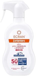 Ecran Denenes - Leche Protectora Solar SPF 50+ para Niños en Spray, Protección UVB, UVA e IR-A, Resistente al Agua, con Extracto de Algodón y Vitamina E, Apta para Pieles Sensibles y Atópicas - 270 ml