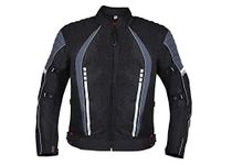 BIKING BROTHERHOOD VOYAGER GREY JACKET (5XL)