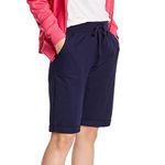 Hanes Women's French Terry Bermuda Short, Navy, Large