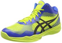 Asics Men's Volley Elite Ff Mt Volleyball Shoes, Green (Energy Green/Directoire Blue/Black 7743), 9.5 UK