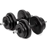 20kg Dumbbells Set For Men Women - Adjustable Free Hand Weights Dumbbell Excellent for Weight Lifting Body Building Home Gym Training Equipment Barbell Bench Press Exercise