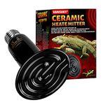 VANSUKY 150W Ceramic Heat Emitter for Reptiles, Amphibians, Dogs, Cats, and etc - No Light Infrared Heat Lamp for Terrariums and Vivarium