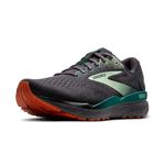 Brooks Men’s Ghost 16 Neutral Running Shoe, Blackened Pearl/June Bug/Green, 7 UK