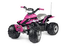 Peg Perego USA Children's 12V Corral T-Rex 330W Quad, Pink IGOR0101, 99.5 x 64.5 x 65.5 cm