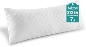 Oubonun Full Body Pillow for Sleeping-Adjustable Firm and Fluffy Body Pillows for Adults-Long and Large Pillow for Bed- 21"x54"