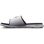 Under Armour Men's Ignite VII Slide Sandal, (100) White/White/Black, 9