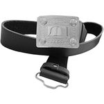 Tartanista Kilt Belt & Buckle Men's Black Leather Celtic, Thistle Or Lion Chrome Buckle, Celtic, 3XL - 58" - 62" (147 - 158cm)