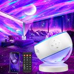 One Fire Galaxy Projector Star Projector Gifts for Girls Boys Her Women, 16 ​Colour Moon Galaxy Light Projector, 15 White Noise Machine | Bluetooth Northern Lights, Remote Sensory Lights Decor
