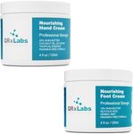 QRxLabs Shea Hand & Foot Cream Hydrating Formula with Shea Butter, Coconut Oil, Vitamin E, & Glycolic Acid - Soften, Moisturize, Repair Dry Hands & Feet - Non-Greasy, Paraben-Free