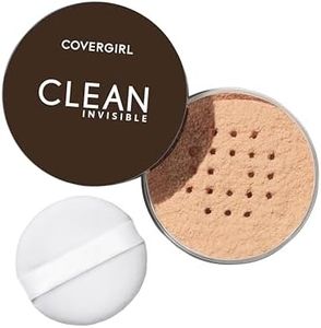 COVERGIRL - Clean Invisible Loose Powder, 100% natural origin pigments & only 15 essential ingredients that won’t clog pores, lightweight, breathable formula - Translucent Light/Medium - 115