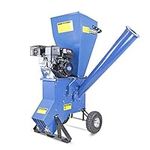 Hyundai 208cc 76mm Petrol 4-Stroke Garden Wood Chipper Shredder Mulcher, 2-blade drum mechanism Compact yet powerful chipper, Extra safe 3 Year Warranty