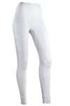 Indera 5000DRLGWH Women's Warmwear Traditional Thermal Underwear Pant, White, Large