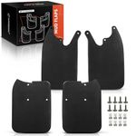 A-Premium Set of 4PCS Mud Flaps Splash Guards Mudflaps Mudguards Compatible with Toyota Tacoma 1999-2004 Pickup, with Hardware Kits Accessories, Front & Rear (Driver and Passenger Side)