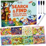 BenBen Preschool Learning Activities, Search and Find Books, 28 Pages, Busy Book Travel Game for Road Trip, Kindergarten Educational Toys, Birthday Gift for Kids Toddlers Ages 3 4 5 6