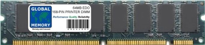 64MB EDO 168-PIN DIMM MEMORY COMPATIBLE WITH PRINTERS (ZMC64E, SHARP-64MB-EDO-D, C6258A, XEROX-64MB-EDO-D)