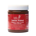 Rustic Art Tomato Walnut Body Scrub Organic Concentrate | Foaming Scrub | For Glowing Skin | Removes Tan & Dead Skin | (200g)