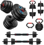 Adjustable Dumbbell Set, 90lbs Free