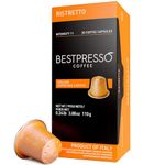 Bestpresso Coffee for Nespresso Original Machine 120 pods Genuine Espresso Ristretto Blend(High Intensity), Pods Compatible with Nespresso Original