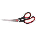 D.RECT - Schere Stainless Steel Cutting Shears for Paper and Tapes | Rubber Grip Scissors for Use in Home, School and Office | Sg-250 - 25cm009362,Black