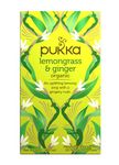 (4 PACK) - Pukka Herbs - Lemongrass & Ginger | 20 sachet | 4 PACK BUNDLE