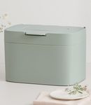 KAZAI. Compost Bin 'Elin' | 4.5L Small Kitchen Bin with Lid & Carbon Filter | Food Waste Container, Odour-Free, Dishwasher Safe, with Inner Caddy | Caddy for Kitchen Counter Top | Sage-Green
