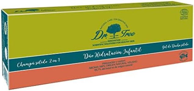 Dr. Tree Moisturising Solid Shampoo + Solid Shower Gel Junior 75 g + 75 g