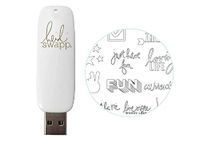 We R Memory Keepers We Foil Quill USB Art Design Drive, Heidi Swapp, with 200 Phrases and Images, White, One size